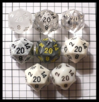 Dice : Dice - 20D - ZZ Group Misc Chessex 9 Class Photo - FA collection buy Dec 2010